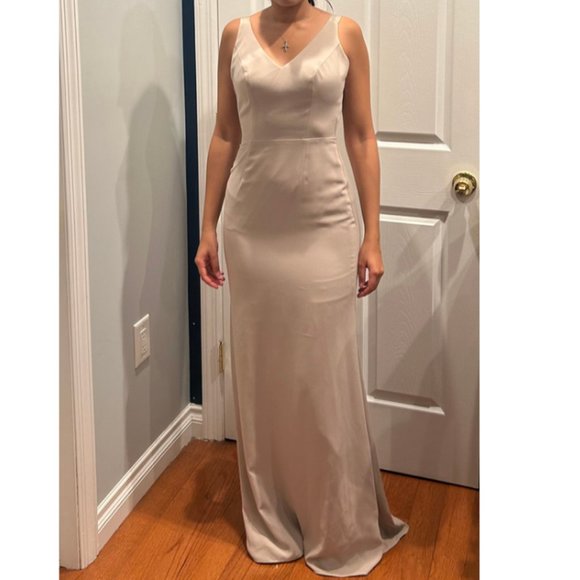 Champagne Wedding Guest Dress - Picture 1 of 4